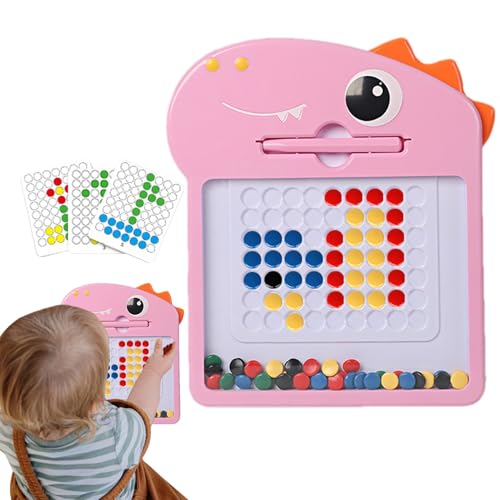 Tableau à dessin magnétique pour enfant avec perles colorées et stylet éducatif