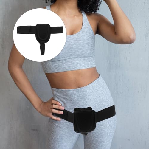 Faja lumbar para hernia inguinal ajustable negra Veemoon miniatura 7