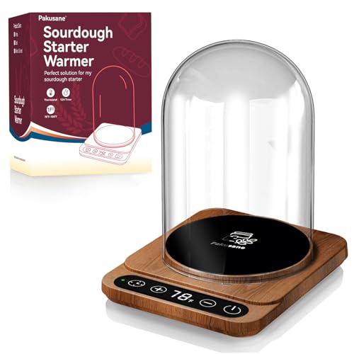 Sourdough Starter Warmer with Glass Dome, 1F Temp Control