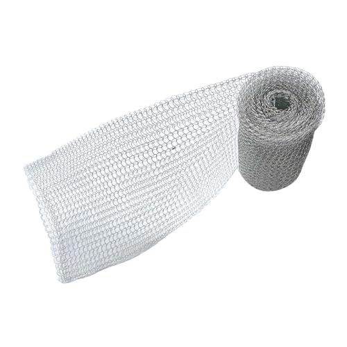 F Fityle Wurzelschutz Edelstahl, Wurzelschutz gegen Hühner, Körbe für Wühlmaus und Wühlmaus-Drahtkörbe, Root Guard Gopher Proof Wire Basket, Edelstahl-Schutzkörbe für Beeren, Gemüse, 12.7 cm x 300 cm