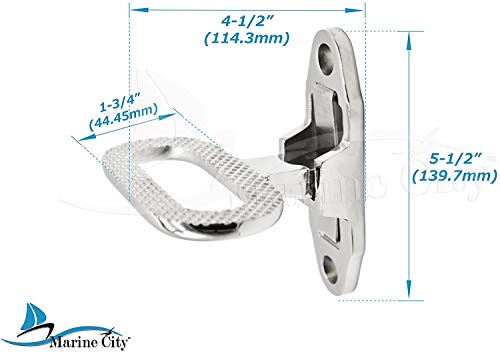 image for MARINE CITY Heavy Duty Marine 316 Stainless-Steel Folding Step for Boa
