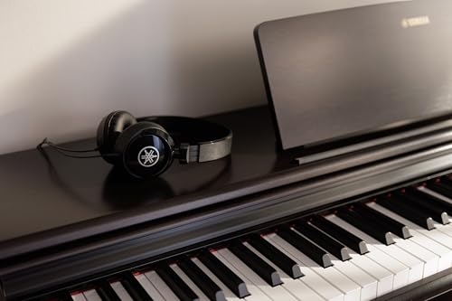 Image of Yamaha Arius Series 88-Key Weighted Action Digital Piano for Aspiring Musicians, CFX Concert Grand Piano Voice, 3-Pedal Unit, Bench Included, Classic Upright Design, Dark Rosewood YDP145R