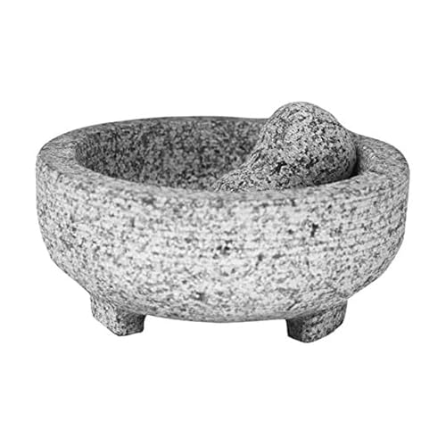 Vasconia 4-Cup Granite Molcajete Mortar and Pestle, Gray