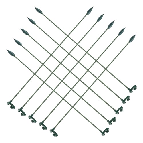 ノーブランド品 10個 植物生?支架 製 鉢植え花用 単茎支柱 クライミング植物対応 風雨対策 耐久性強化 ガーデニング園芸用品