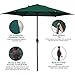 Abba Patio 9ft Patio Umbrella Outdoor Umbrella Patio Market Table Umbrella with Push Button Tilt and Crank for Garden, Lawn, Deck, Backyard & Pool, Green