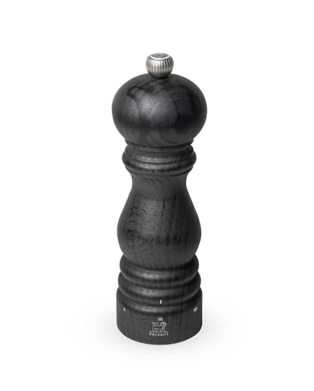 PEUGEOT - Salzmühle Paris u‘Select 18 cm - 6 voreingestellte Mahlgrade - Innovatives Zirlion-Mahlwerk für pulverfeines Salz - Aus PEFC-zertifiziertem Holz - Französisches Know-how - Graphitfarben