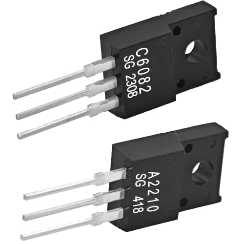 6Pack A2210 C6082 Transistor Set (6Pcs 2SA2210 + 6Pcs 2SC6082) - TO-220F for Printer Repair and Electronics Projects