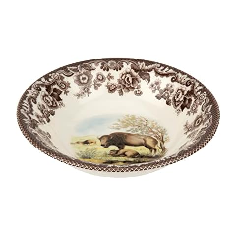 Spode Woodland Ascot Bison Cereal Bowl Cover