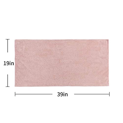 Laojbaba Microfiber Hair Towel Quick Dry Hair Towel Hair Drying Towels Suitable For All Kinds Of Hair Ultra Absorbent Long And Thick Hair 19X39Inch Lotus Root Pink (1Pcs) #TOP6