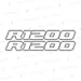 2pz Adesivi compatibili con Becco Anteriore Moto R 1200 GS LC Motorrad (Bianco)
