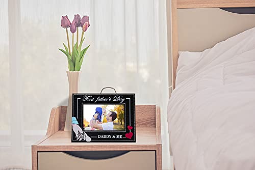 Facraft First Fathers Day Picture Frames,4X6 First Father Day Photo Frames From Daughter Son Wife 1St First Fathers Day Time Gifts For New Dad,New Father, Boy Girl Baby,First Time Dad Gifts #TOP2