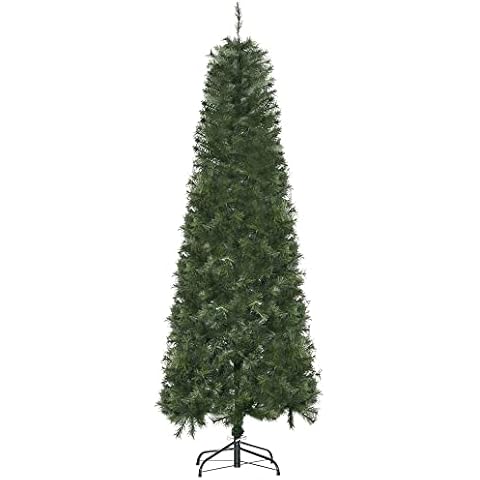 Árbol de Navidad HOMCOM Artificial 180 cm Ignífugo con 493 Ramas Cover