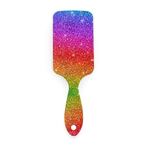 Colorful Wet Brush for Women Rainbow Print Anti Static Air Cushion Hair Brush Paddle Comb for Kids Girls Men detangling…