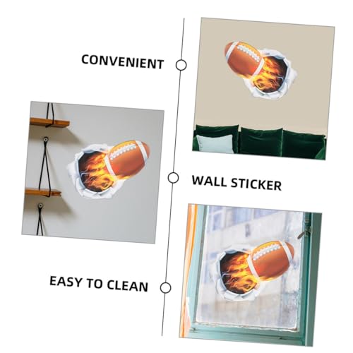 Vinilos decorativos 3D deportivos en pack de 2 piezas miniatura 3