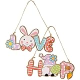 CORHAD 2stücke GNOME Holzschild Hängendes Türschild Mit Hase Und Frühlingshafte Deko Für Zuhause Und Veranstaltungen Für Ostern