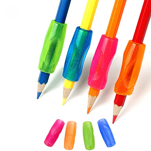 8 Stück Bleistift Griffe Aus Silikon – Schreibhilfe Für Kinder, Ergonomisch, Rutschfest