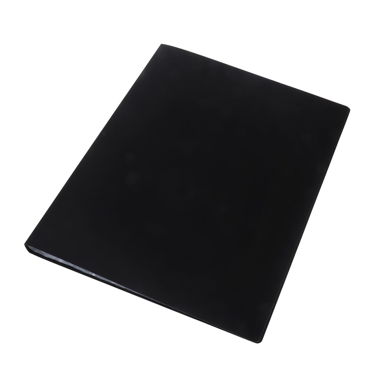 EUROPEL A4 Display Book 20 Pockets 40 Views | 0.5mm PP Cover & Crystal Clear Sleeves | Portfolio Folder for Meetings School Art Music | Rounded Edges | Presentation Book | Black
