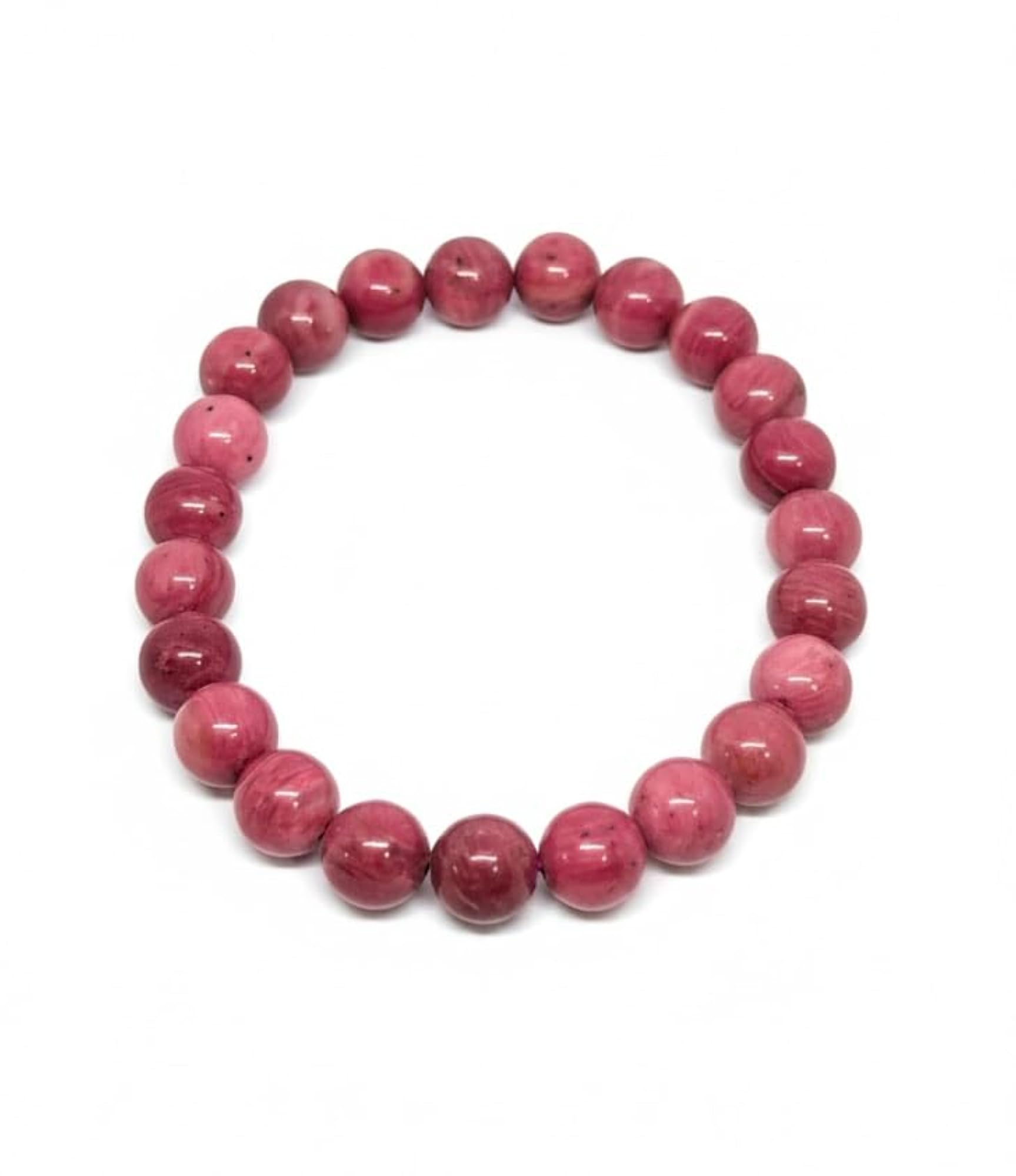 Rhodonite Bead Bracelet for Balance & Positive Energy
