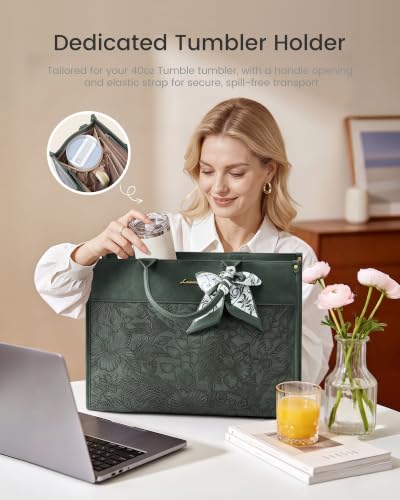 LOVEVOOK Laptop Tote Bag for Women Vintage Work Bag #TOP24