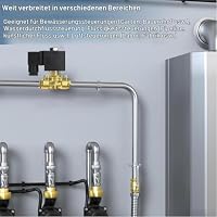 Magnetventil Messing,1" 220V AC Elektromagnetventil,Elektrisch Magnet Ventil,Brass Solenoid Valve, Messing Elektrisches Magnetventil Direktgesteuert für Wasser Luft – Ansicht 6