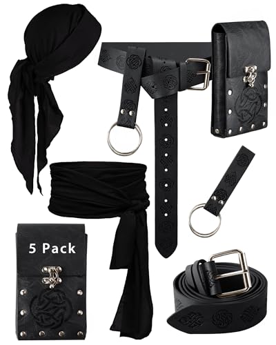 PARTTELY Pirate Accessories (Black Pirate 4PCS)