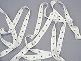 Shop on Centerhill 1 yard of White Cotton Eyelet Tape Nickel Eyelets