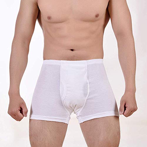 PINGJIA sous-vêtements d'incontinence pour Hommes Slips lavables Pantalons d'incontinence réutilisables Pantalons/Culottes imperméables avec Zone absorbante Cover