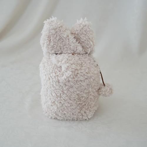 骨壷 骨壺 カバー 骨壷カバー 骨壺カバー 納骨袋 覆い袋 骨袋 4寸 人間 赤ちゃん ペット 犬 猫 かわいい おしゃれ 手作り 分骨 手元供養 耳型ふわもこ カスタード 0101C40