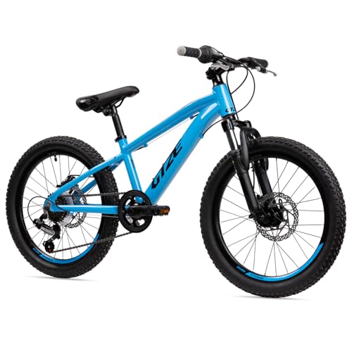 Goetze Sigma MTB Hardtail für Kinder | 20 Zoll Laufrad | 11 Zoll Aluminiumrahmen | 6-Gang Kettenschaltung mit Drehgriff | Scheibenbremsen | Federgabel mit 60 mm Federweg | 90% vormontiert