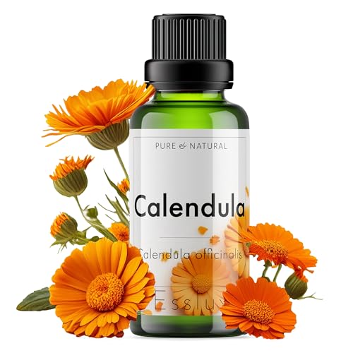 Image of Esslux Calendula Essential Oil - 100% Pure Natural Calendula Oil for Skin Care & Aromatherapy | Soothing & Nourishing Oil for Diffuser, Massage & DIY Projects - Therapeutic Grade - 30 ML