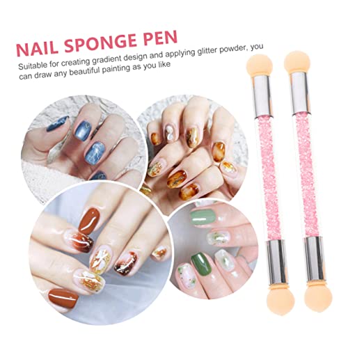 HONMEET 2 Conjuntos De Canetas De Esponja De Unhas Ferramentas De Unhas Para Arte De Unhas Strass Es