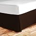 Zen Bamboo Ultra Soft Bed Skirt - Premium, Eco-friendly, Hypoallergenic, and Wrinkle Resistant Rayon Derived From Rayon Dust Ruffle with 15-inch Drop - Queen - Brown