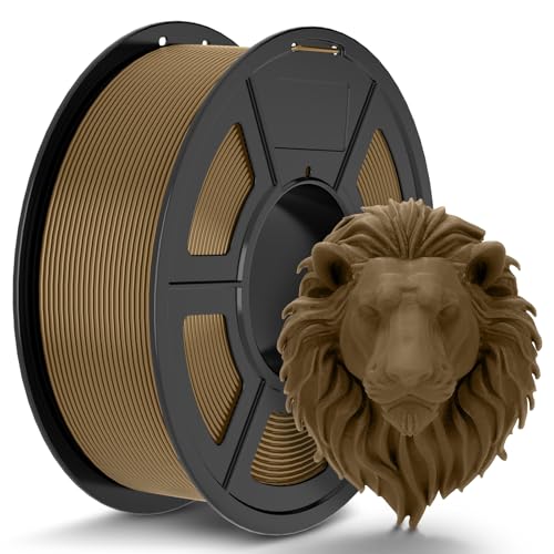 TECBEARS PLA Filament 1.75mm Braun 1kg 3D Drucker Filament PLA Filament 3d Druckmaterialien Vakuumverpackung Maßgenauigkeit +/- 0 02 mm 1kg Spule (2 2lbs) für Intelligentes Drucken
