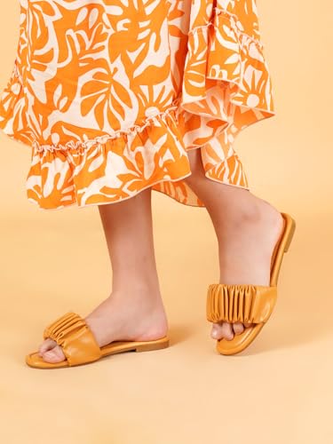 Image of Women's Radiant Flat Sandals Lightweight & Flexible Comfortable Design Anti-Skid Sole Versatile Style For Girls /Ladies