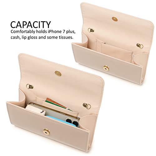 Patent Leather Envelope Clutch Womens Evening Handbag Stylish Shoulder Bag Purse For Christmas Wedding Party Prom(Nude 018) #TOP6