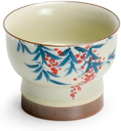 GSOUL Kungfu Tea cup Ceramic Kung Fu Tea Cup Tall Coffee Hand-painted Water Suitable for Juice, Beverages Small Tea Cups