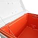 Igloo Super Tough STX Cooler, 72-Quart, White/Orange