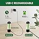 Dog Poop Bag Dispenser with 7-Color LED Light, IPX6 Waterproof USB-C Rechargeable Dog Flashlight, Portable Carabiner (Great for Night Walks) (45 Bags Included)