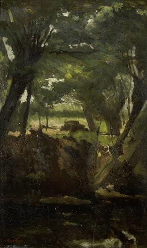 Cuadro de George Hendrik Breitner impresión moderna de paisaje boscoso de 60x90cm