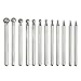12pc Ball Sphere Diamond Burr Grinding Bits 0.5 to 6mm Fits Dremel