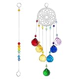 Decoración multiusos: cuelga el colgante en una ventana de la cocina, una lámpara de araña, un coche o cualquier otro lugar que desees decorar. Las ventanas de cristal de flores son perfectas para mejorar la energía o la elegancia en cualquier habitación.