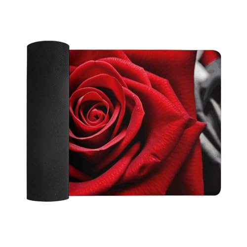 Alfombrilla para escritorio con diseño Rosas Rojas 30x60 cm miniatura 3