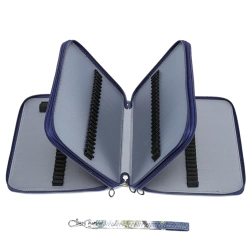 Image of YOUNGCOL Colored Pencil Case - 120 Slots Pencil Holder with Handle Strap Large Capacity Pencil Organizer