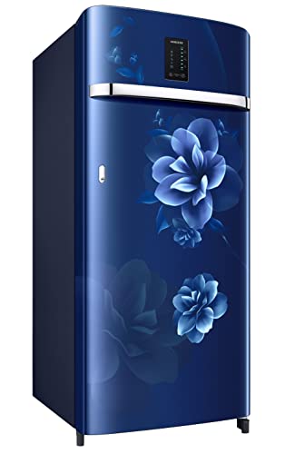 Image of Samsung 215L 3 Star Inverter Direct-Cool Single Door Digi-Touch Refrigerator Appliance (RR23C2E23CU /HL,Camellia Blue)