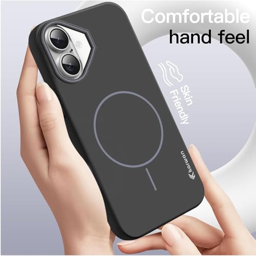Image of KARWAN️Magnetic Ultra Slim-Fit Back Case Cover for iPhone 16 |Hard PC Case Cover| Ultra-Thin & Light Weight with [Ultra Premium Feel] Case for iPhone 16(6.1 inch)(Black)