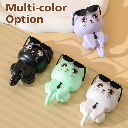 Ganchos para llaves de gato y bolsos, 4 colgadores de pared autoadhesivos 8