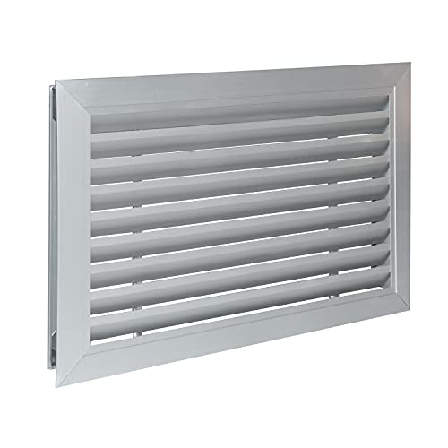 Bimiti 20 X 12 Inch Door Vent Two Sided Ventilation Cover Door Air Vent Aluminum Exterior Vent Two Sided Door Louver Vent Door Grille Vent Overflow Ventilation Grill Wall Vent For Bathroom Side Wall #TOP1