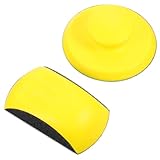 Cabilock 2 Stück Teiliges Pu schaum Handpolier Schleifscheiben Selbstklebende Leichte Langlebige Hand schleifscheiben für Möbelrestaurierung und Fahrzeugreparatur
