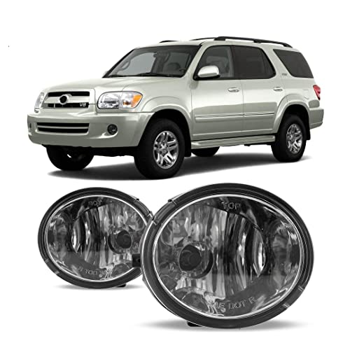 Winjet Compatible with Toyota [2000 2001 2002 2003 2004 2005 2006 Tundra] [2001-2007 Sequioa] Driving Fog Lights + Switch + Wiring Kit