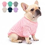 Dog Sweaters for Medium Dogs Girl - Warm Large Dog Sweater Clothes in Winter, Classic Fleece Sweater for Poodle Dachshund Bulldog Pug Beagles (L, Pink)